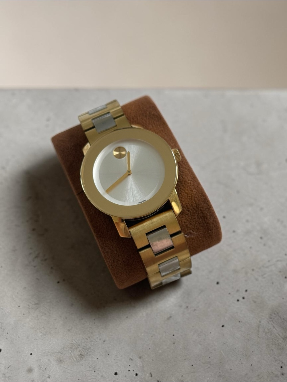 Movado Gold and Silver Two-Tone Museum Watch